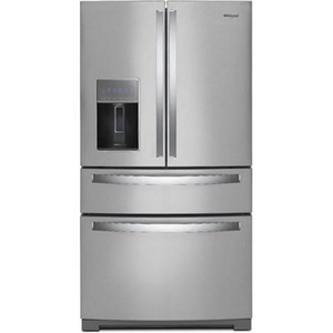 Réfrigérateur quatre portes avec porte à deux battants de 36 po, 26,2 pi³. avec distributeur d'eau et de glaçons externe Whirlpool - WRMF7736PZ