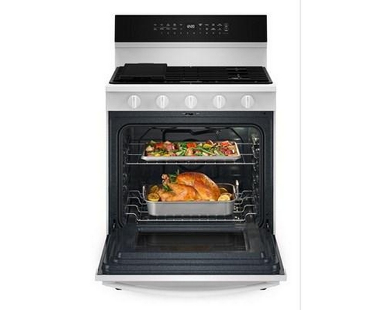 Cuisinière autonome à gaz de 30 po avec technologie Air Fry Whirlpool - WFGS7530RW