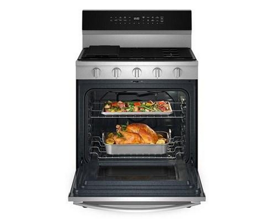 Cuisinière autonome à gaz de 30 po avec technologie Air Fry Whirlpool - WFGS7530RZ