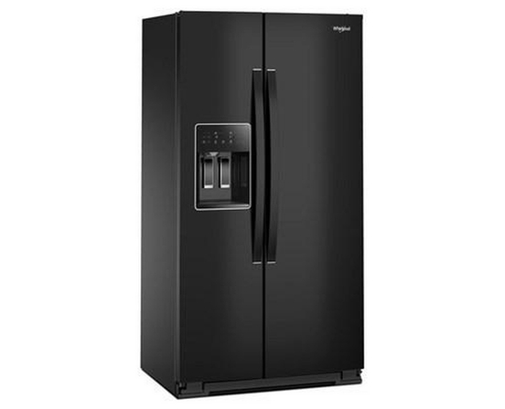 Réfrigérateur côte-à-côte de 36 po, 21 pi³. avec distributeur d'eau et de glace Whirlpool - WRSC5536RB