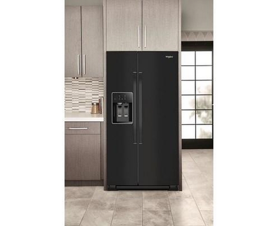 Réfrigérateur côte-à-côte de 36 po, 21 pi³. avec distributeur d'eau et de glace Whirlpool - WRSC5536RB