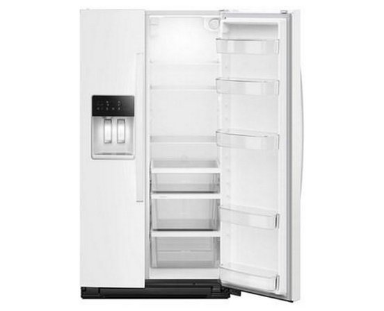 Réfrigérateur côte-à-côte de 36 po, 21 pi³. avec distributeur d'eau et de glace Whirlpool - WRSC5536RW