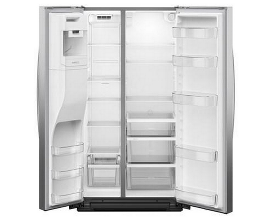 Réfrigérateur côte-à-côte de 36 po, 21 pi³. avec distributeur d'eau et de glace Whirlpool - WRSC5536RZ