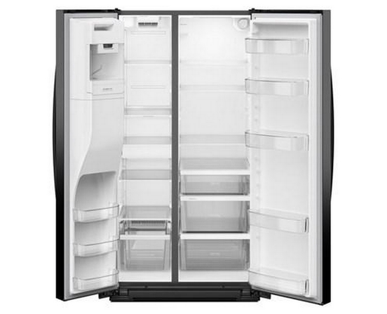 Réfrigérateur côte-à-côte de 36 po, 28 pi³. avec distributeur d'eau et de glace Whirlpool - WRSF5536RB