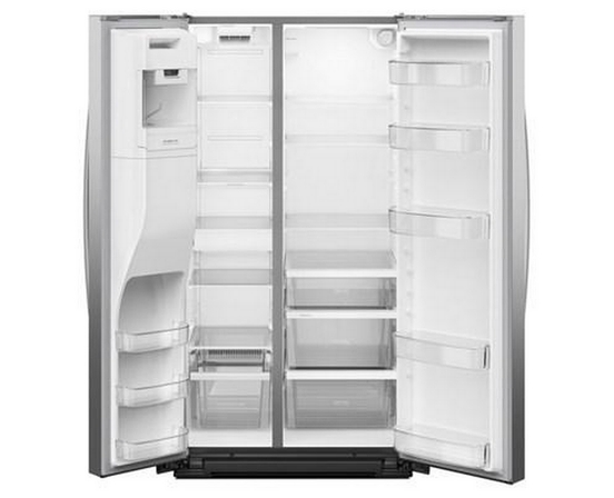 Réfrigérateur côte-à-côte de 36 po, 28 pi³. avec distributeur d'eau et de glace Whirlpool - WRSF5536RZ