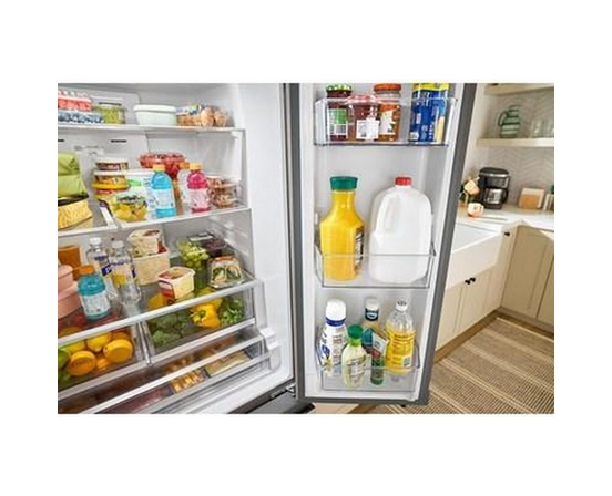 Réfrigérateur trois portes avec porte à deux battants autoportant de 36 po, 31 pi³. avec distributeur d'eau interne Whirlpool - WRFF3336SZ