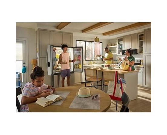 Réfrigérateur trois portes avec porte à deux battants autoportant de 36 po, 31 pi³. avec distributeur d'eau interne Whirlpool - WRFF3336SZ