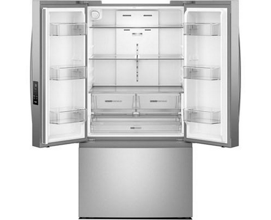 Réfrigérateur trois portes avec porte à deux battants autoportant de 36 po, 31 pi³. avec distributeur d'eau interne Whirlpool - WRFF3336SZ