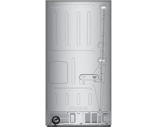 Réfrigérateur trois portes avec porte à deux battants autoportant de 36 po, 31 pi³. avec distributeur d'eau interne Whirlpool - WRFF3336SZ