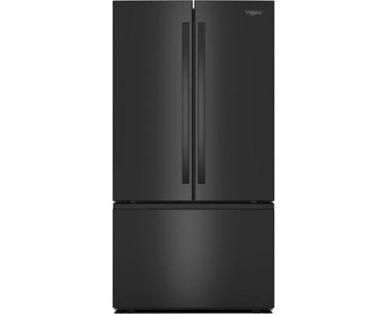 Réfrigérateur trois portes avec porte à deux battants autoportant de 36 po, 31 pi³. avec distributeur d'eau interne Whirlpool - WRFF3336SB