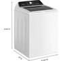 Laveuse à chargement vertical avec robinet intégré de 5,3 pi³. Whirlpool - WTW5020SW