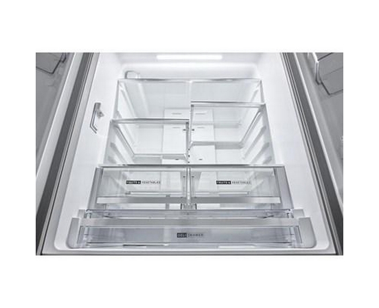 Réfrigérateur trois portes avec porte à deux battants autoportant de 36 po, 31 pi³. avec machine à glaçons interne Whirlpool - WRFF3136SZ