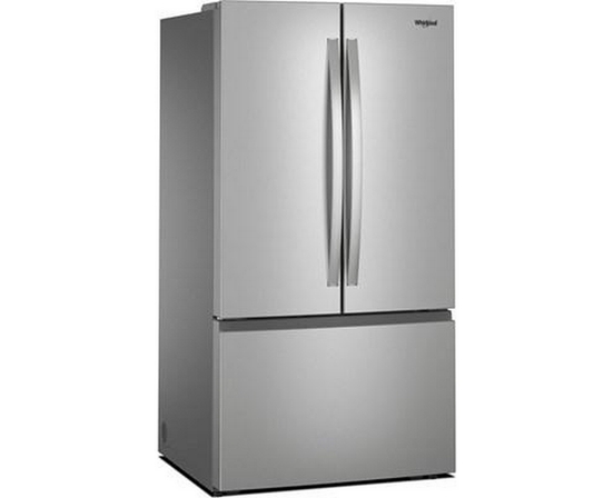Réfrigérateur trois portes avec porte à deux battants autoportant de 36 po, 31 pi³. avec machine à glaçons interne Whirlpool - WRFF3136SZ