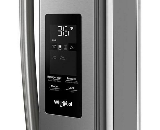 Réfrigérateur trois portes avec porte à deux battants autoportant de 36 po, 31 pi³. avec machine à glaçons interne Whirlpool - WRFF3136SZ