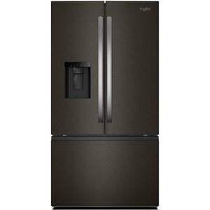 Réfrigérateur trois portes avec porte à deux battants autoportant de 36 po, 30 pi³. avec système distributeur d'eau et de glaçons externe Whirlpool - WRFF3536SV