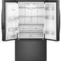 Réfrigérateur trois portes avec porte à deux battants autoportant de 36 po, 30 pi³. avec système distributeur d'eau et de glaçons externe Whirlpool - WRFF3536SV