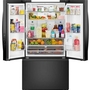 Réfrigérateur trois portes avec porte à deux battants autoportant de 36 po, 30 pi³. avec système distributeur d'eau et de glaçons externe Whirlpool - WRFF3536SV