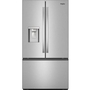 Réfrigérateur trois portes avec porte à deux battants autoportant de 36 po, 30 pi³. avec système distributeur d'eau et de glaçons externe Whirlpool - WRFF3536SZ