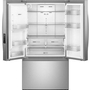 Réfrigérateur trois portes avec porte à deux battants autoportant de 36 po, 30 pi³. avec système distributeur d'eau et de glaçons externe Whirlpool - WRFF3536SZ