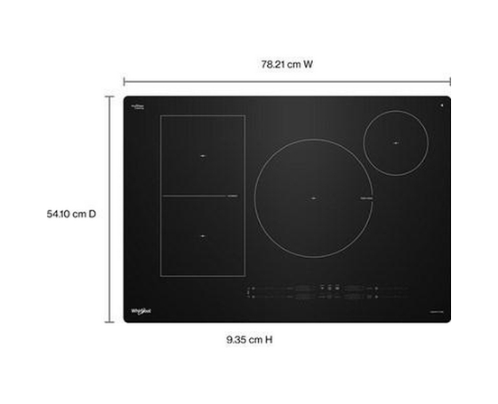 Table de cuisson à induction intelligente de 30 po avec technologie Temp Cook™ Whirlpool - WCIT7530SB
