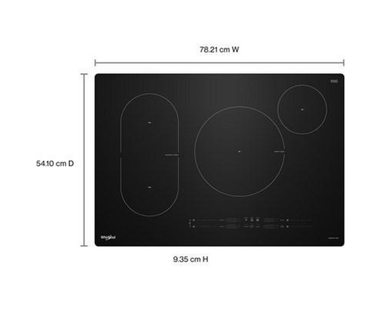 Table de cuisson à induction intelligente de 30 po avec technologie Temp Cook™ Whirlpool - WCIT7030SB