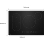 Table de cuisson à induction intelligente de 30 po avec technologie Temp Cook™ Whirlpool - WCIT7030SB