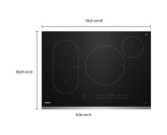 Table de cuisson à induction intelligente de 30 po avec technologie Temp Cook™ Whirlpool - WCIT7030SS