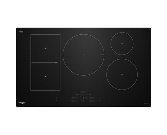Plaque de cuisson à induction intelligente de 36 po avec technologie Temp Cook™ et revêtement WipeClean™ Whirlpool - WCIT7536SB