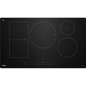 Plaque de cuisson à induction intelligente de 36 po avec technologie Temp Cook™ et revêtement WipeClean™ Whirlpool - WCIT7536SB