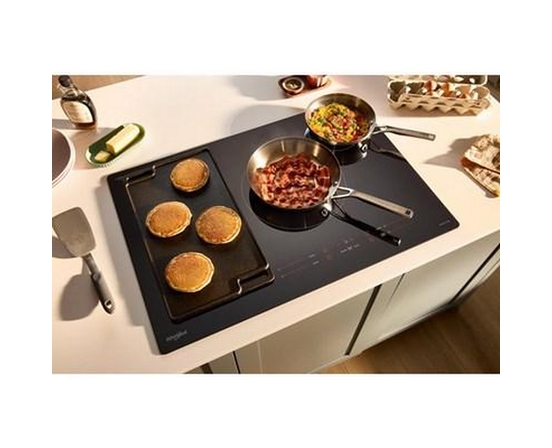Plaque de cuisson à induction intelligente de 36 po avec technologie Temp Cook™ et revêtement WipeClean™ Whirlpool - WCIT7536SB