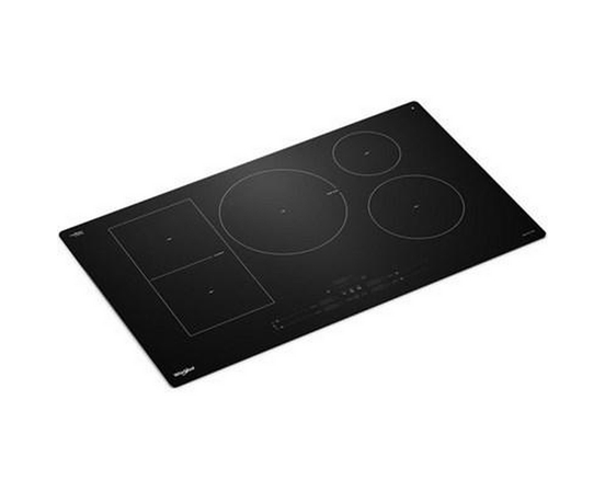 Plaque de cuisson à induction intelligente de 36 po avec technologie Temp Cook™ et revêtement WipeClean™ Whirlpool - WCIT7536SB