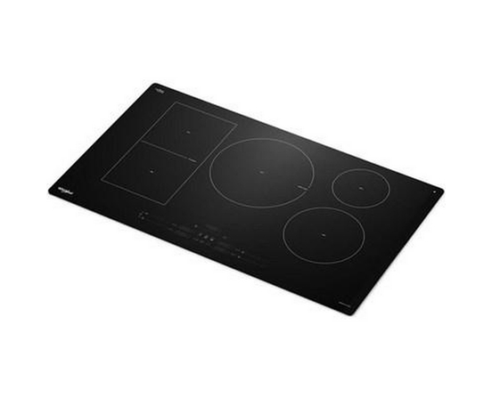 Plaque de cuisson à induction intelligente de 36 po avec technologie Temp Cook™ et revêtement WipeClean™ Whirlpool - WCIT7536SB