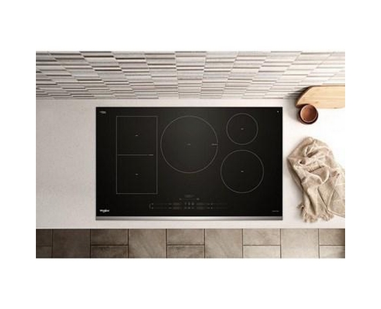Plaque de cuisson à induction intelligente de 36 po avec technologie Temp Cook™ et revêtement WipeClean™ Whirlpool - WCIT7536SS