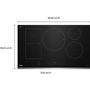 Plaque de cuisson à induction intelligente de 36 po avec technologie Temp Cook™ et revêtement WipeClean™ Whirlpool - WCIT7536SS
