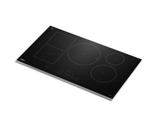 Plaque de cuisson à induction intelligente de 36 po avec technologie Temp Cook™ et revêtement WipeClean™ Whirlpool - WCIT7536SS