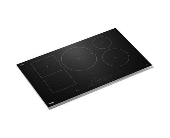Plaque de cuisson à induction intelligente de 36 po avec technologie Temp Cook™ et revêtement WipeClean™ Whirlpool - WCIT7536SS