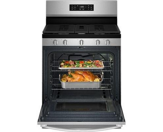 Cuisinière à gaz de 30 po avec technologie de cuisson à air et nettoyage à la vapeur Whirlpool - WFGS4530SZ