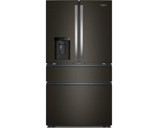 Réfrigérateur quatre portes à porte à deux battants de 36 po avec système de distribution d'eau et glaçons Whirlpool - WRMF3636SV
