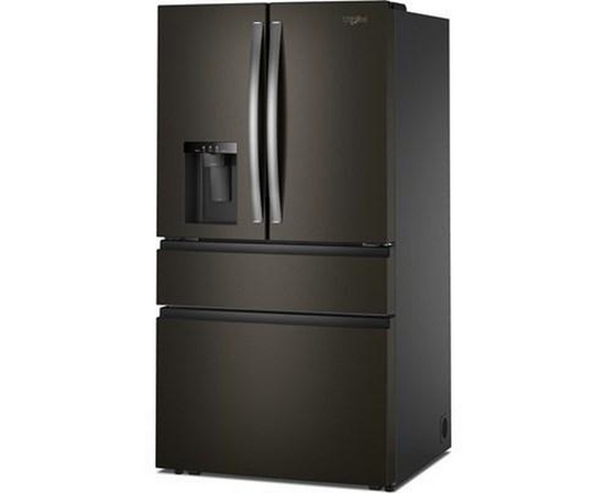 Réfrigérateur quatre portes à porte à deux battants de 36 po avec système de distribution d'eau et glaçons Whirlpool - WRMF3636SV