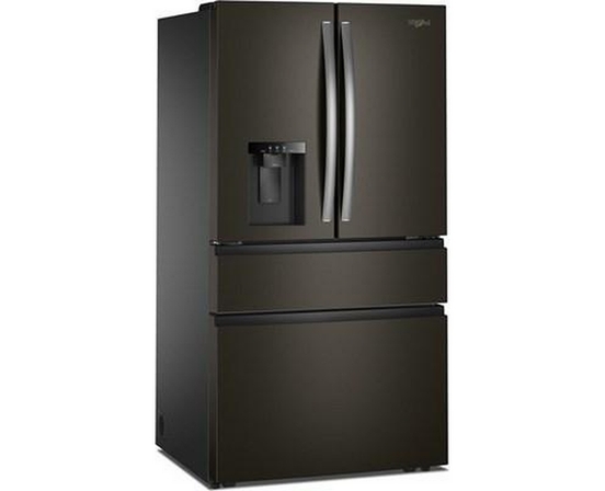 Réfrigérateur quatre portes à porte à deux battants de 36 po avec système de distribution d'eau et glaçons Whirlpool - WRMF3636SV