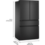 Réfrigérateur à portes françaises et à capacité familiale et tiroir à températures flexibles de 30 pi cu Whirlpool - WRMF3336SV