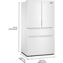 Réfrigérateur à portes françaises et à capacité familiale et tiroir à températures flexibles de 30 pi cu. Whirlpool - WRMF3336SW
