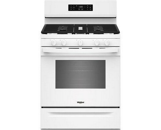 Cuisinière à gaz de 30 po avec technologie de cuisson à air et nettoyage à la vapeur Whirlpool - WFGS4530SW