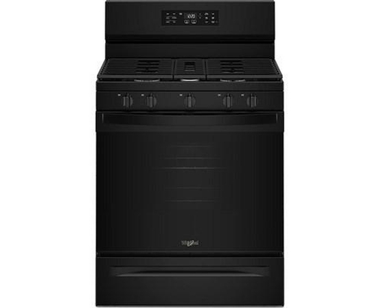 Cuisinière à gaz de 30 po avec technologie de cuisson à air et nettoyage à la vapeur Whirlpool - WFGS4530SB