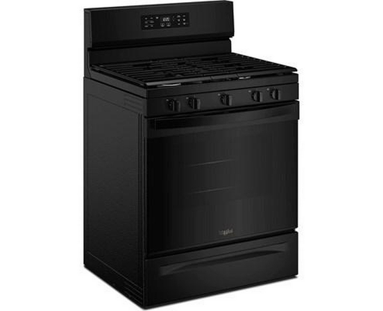 Cuisinière à gaz de 30 po avec technologie de cuisson à air et nettoyage à la vapeur Whirlpool - WFGS4530SB