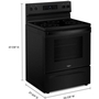 Cuisinière amovible électrique de 30 po Whirlpool - YWFES3330RB
