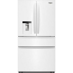 Réfrigérateur quatre portes à porte à deux battants de 36 po avec système de distribution d'eau et glaçons Whirlpool - WRMF3636SW