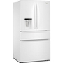Réfrigérateur quatre portes à porte à deux battants de 36 po avec système de distribution d'eau et glaçons Whirlpool - WRMF3636SW