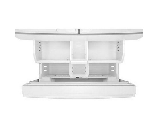 Réfrigérateur quatre portes à porte à deux battants de 36 po avec système de distribution d'eau et glaçons Whirlpool - WRMF3636SW