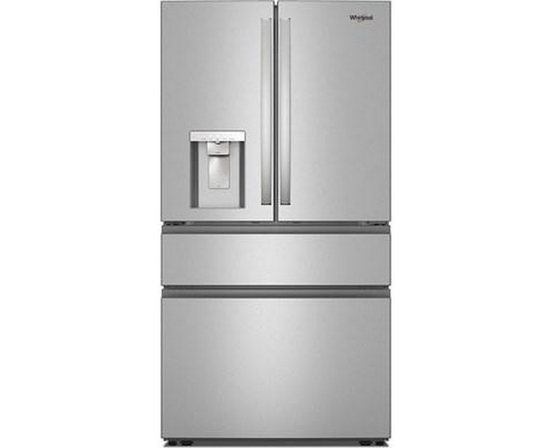 Réfrigérateur quatre portes à porte à deux battants de 36 po avec système de distribution d'eau et glaçons Whirlpool - WRMF3636SZ